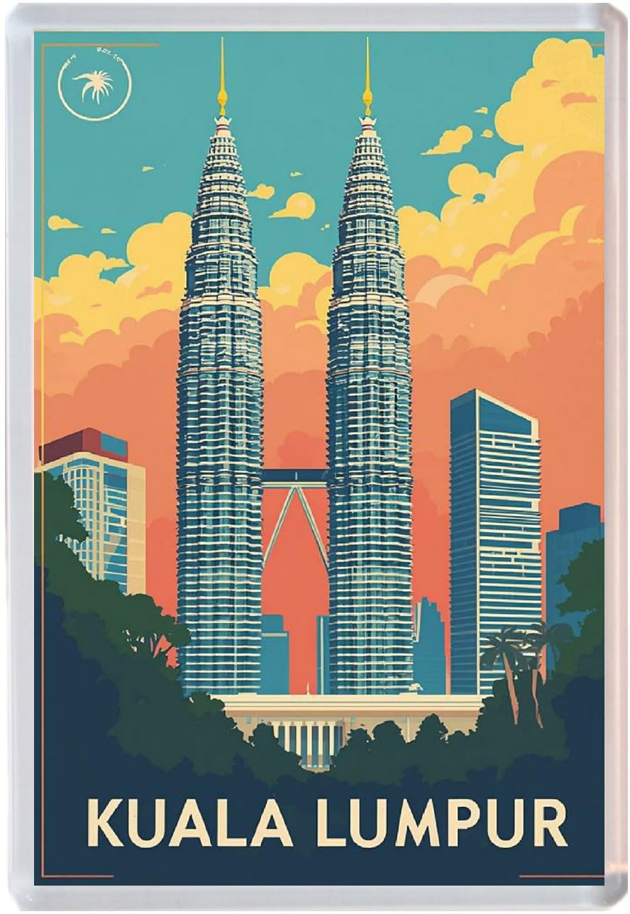 Baked Bean Store Multicolor Kuala Lumpur - Malaysia - Jumbo Artistic Fridge Magnet 96 X 67Mm Bbsfhm2125