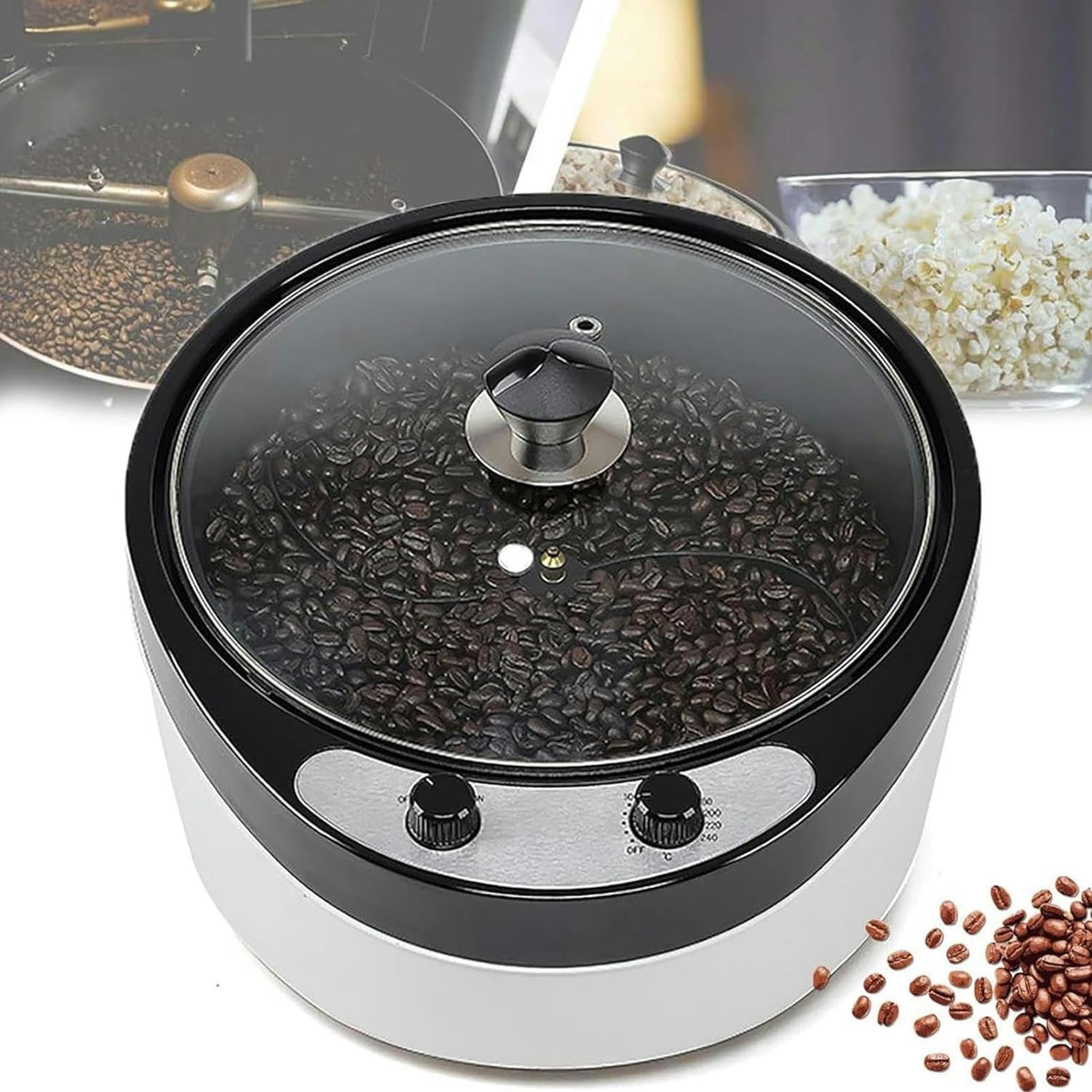 Machine de pointes de café électrique à capacité de 800g pour torréfaction à la maison