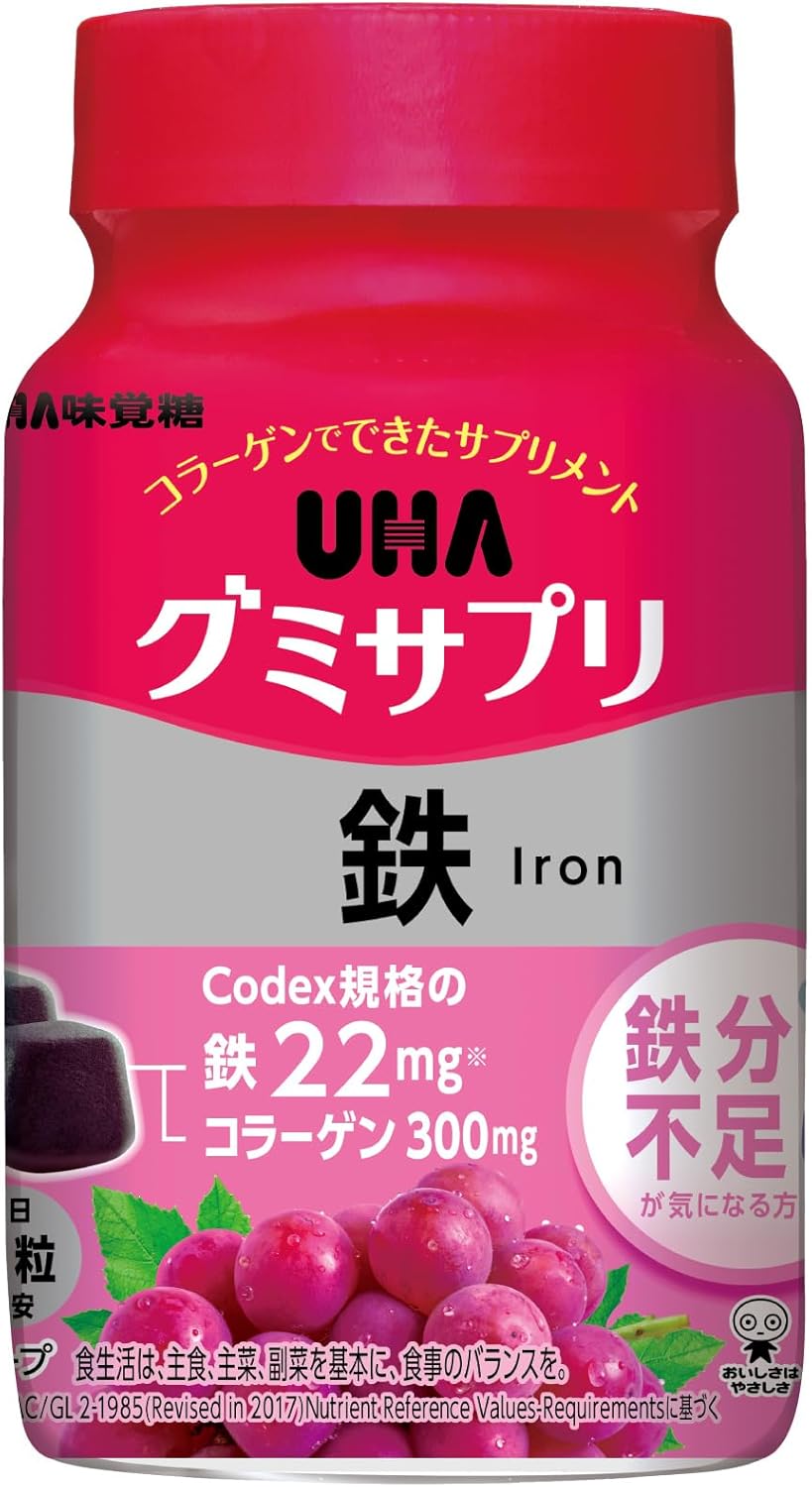 ＵＨＡ味覚糖 グミサプリ 鉄 ３０日分ボ