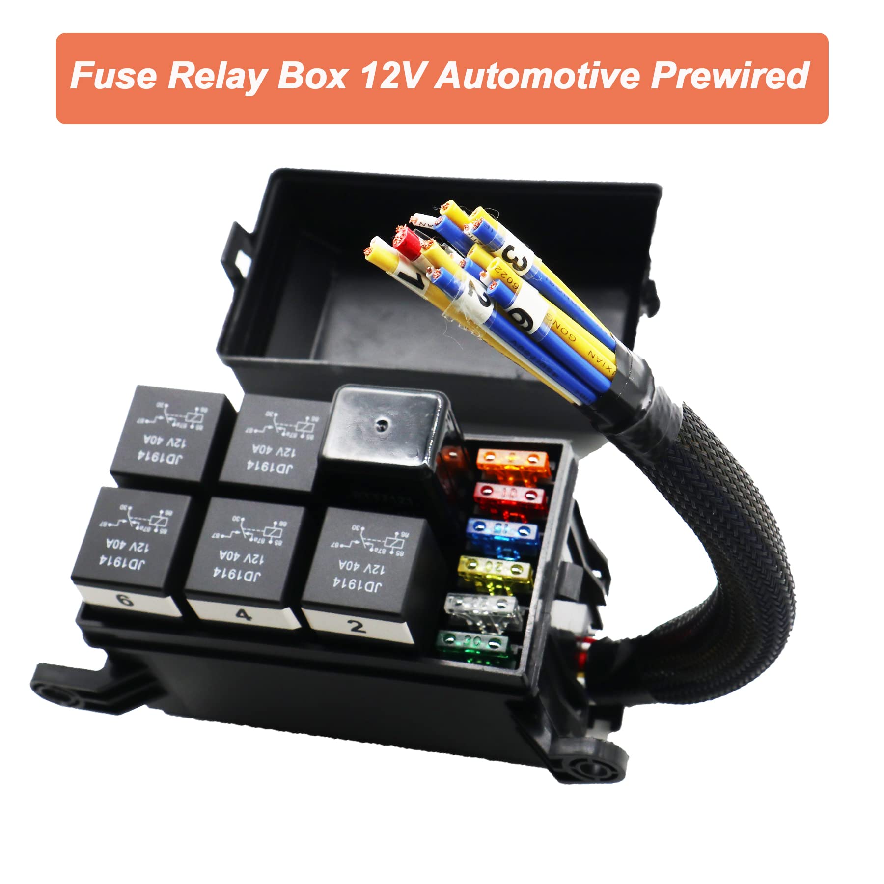 Amazon.co.jp: LEKZIETU12V リレーヒューズボックス 配線済み 自動車用 Amazon.co.jp: LEKZIETU12V リレーヒューズボックス 配線済み 自動車用