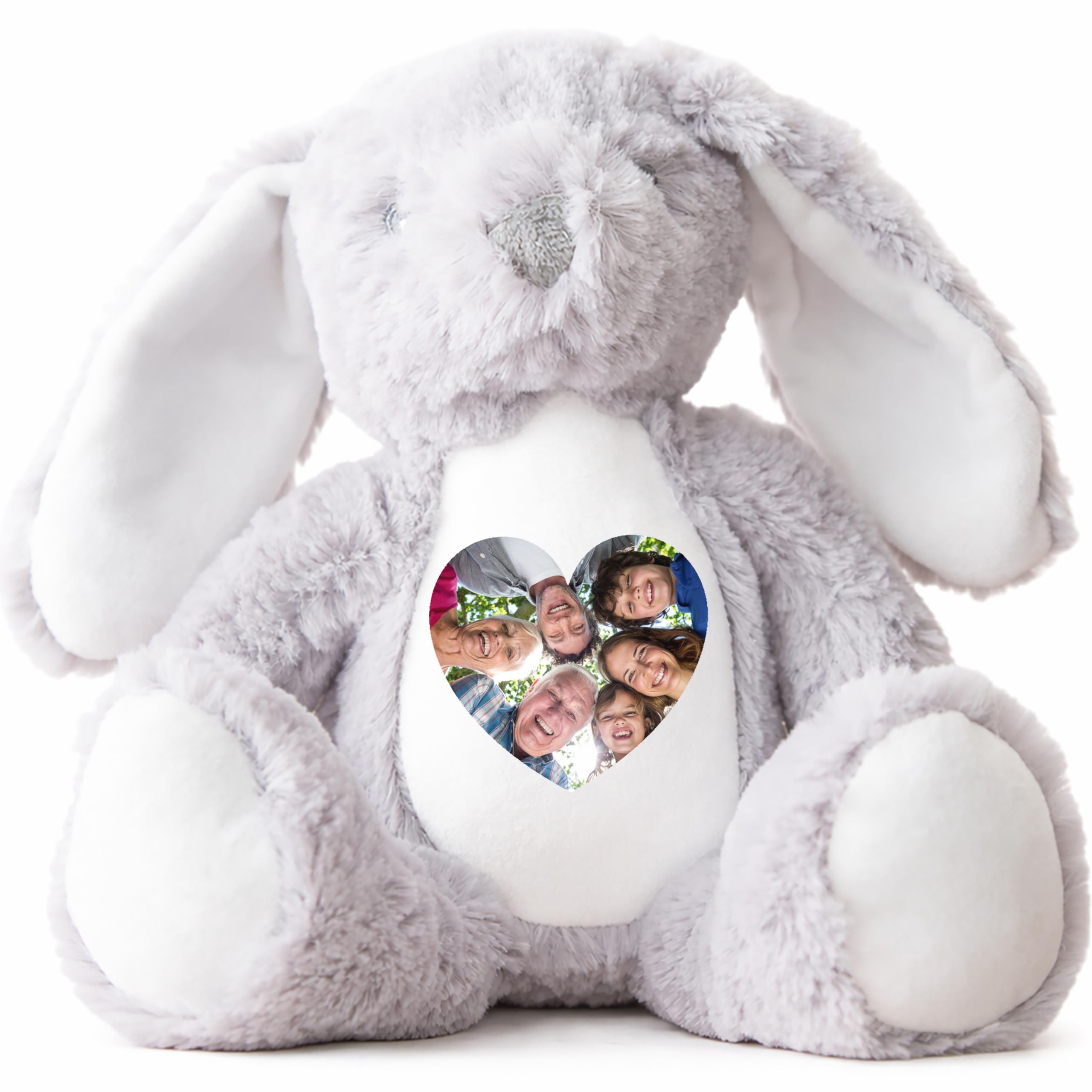 Personalised Photo Teddy, Keepsake Picture Gift l | Picture Teddy Bear | Sentimental Photo Present, Birthday Bunny, New Baby Teddies | Photo Gift