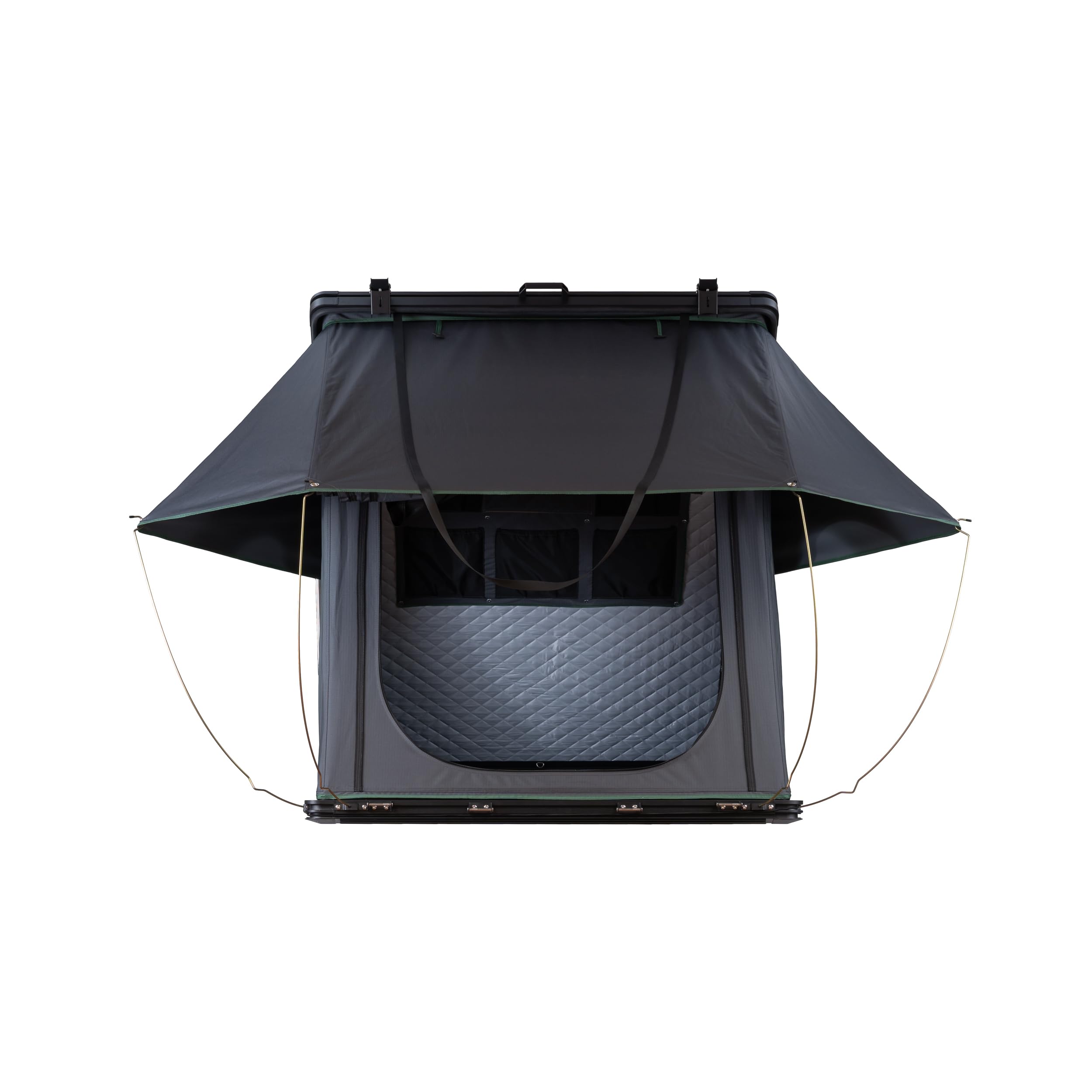 BIA Outdoor Gerald - Tenda da tetto rigida, montaggio rapido, resistente alle intemperie e robusta, adatta per SUV e auto, perfetta per campeggio e avventure all'aperto, incluso materasso e scaletta