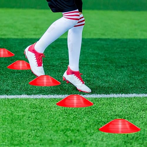 Miniatura 4 de Juego de entrenamiento de velocidad profesional y agilidad incluye escalera de agilidad ajustable de 12 peldaños de 20 pies con bolsa de transporte,