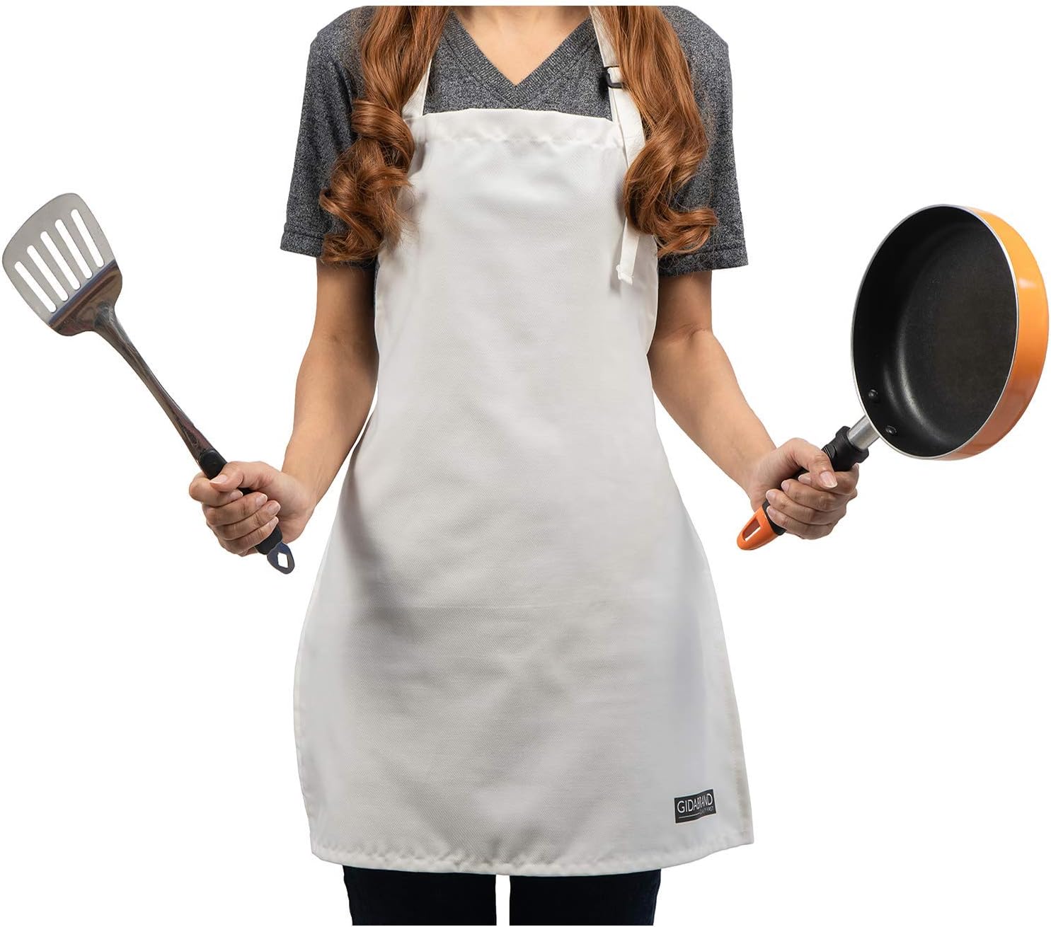 White Aprons for Kids – Chef & Art Apron for Children – Ideal Child Apron for Cooking, Baking, Painting or Decorating Party - Baking Wear for 5-12 Year Olds (White, 6) - Image 3