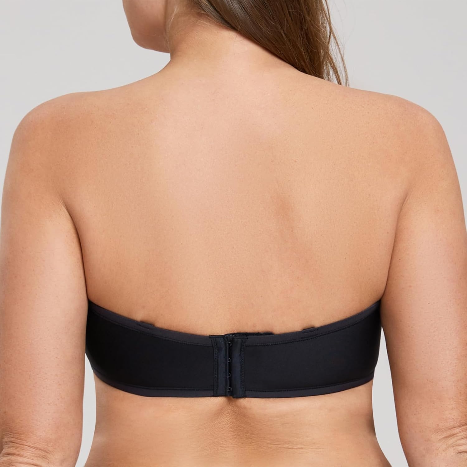 MELENECA Women's Strapless Bra for Large Bust Back Smoothing Plus Size with Underwire - Image 2