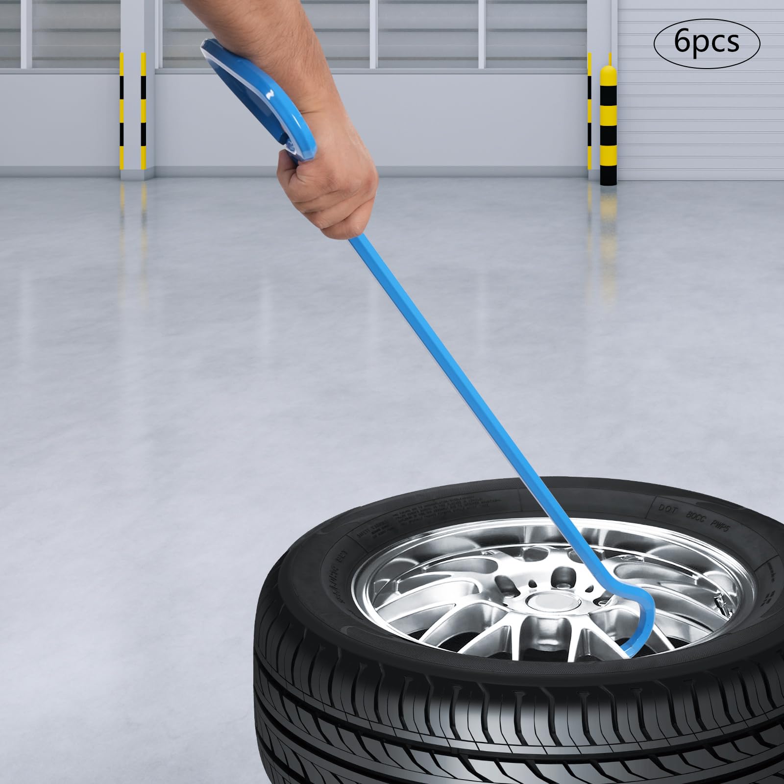 30 Inch Manhole Cover Hook Tool, Tool Hook, Versatile Lifter and Puller for Manhole Covers, Versatile Lifting Hook for Lifting Manhole Covers, Storm Drains, Septic Tank Risers (6, 30inch)