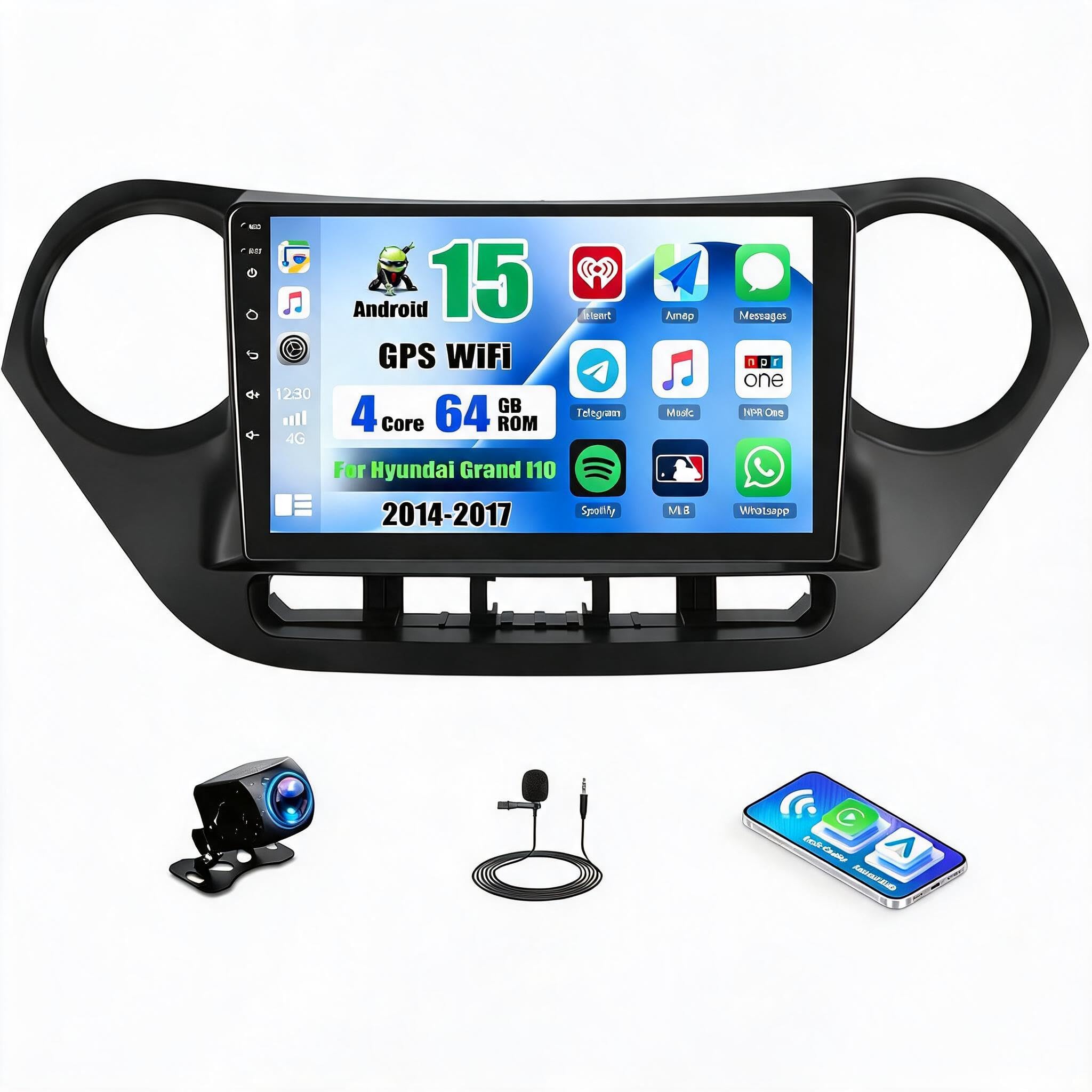 Amazon.com: Android 15 [4-Core+64G] Car Stereo Radio for Hyundai