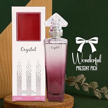 Crystal Womens Perfume Eau de Parfum Fruity Floral Sweet 100ML 3.4 FL Oz