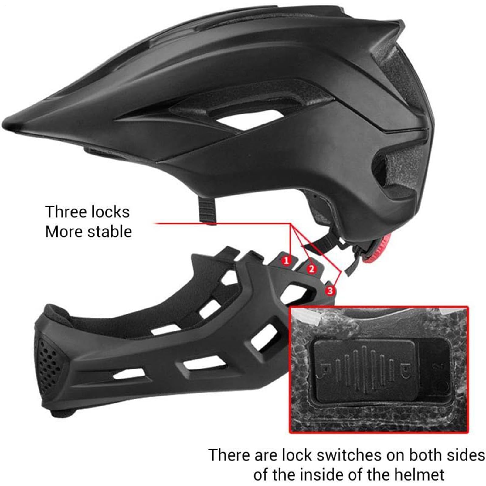 Casco Integrale per Bambini Caschi da Bici Traspiranti | Protezione per Ciclismo e Sicurezza Scooter e Bici Senza Pedali