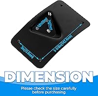 Vista 3 de KUAFU Kit de montaje universal para placa de matrícula curvada compatible con Harley Davidson reemplazo de marco de soporte para 3148 acero negro