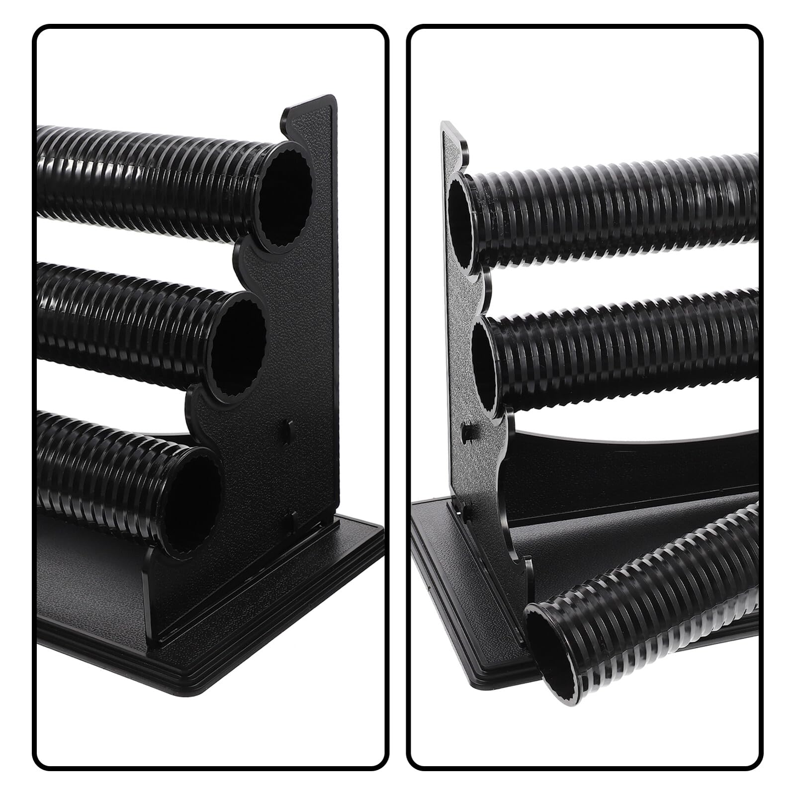 ibasenice Expositor de Joyas Desmontable para Pulseras de 3 Capas en Pvc Negro Soporte para Relojes, Adecuado para Organizar Accesorios en Dormitorio o Baño