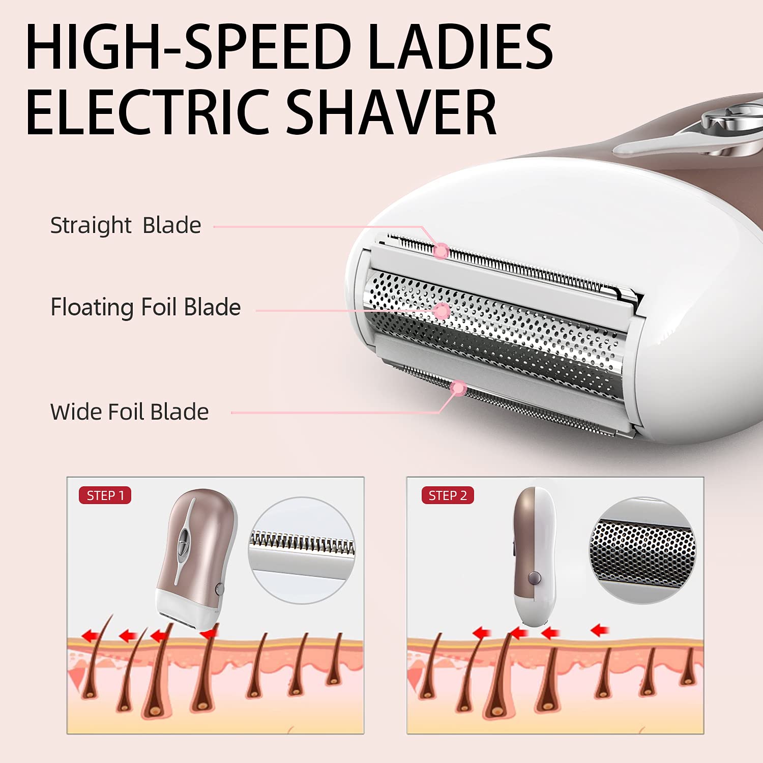 Buy Epilator for Women, Cordless Depilator for Women, Rechargeable Lady