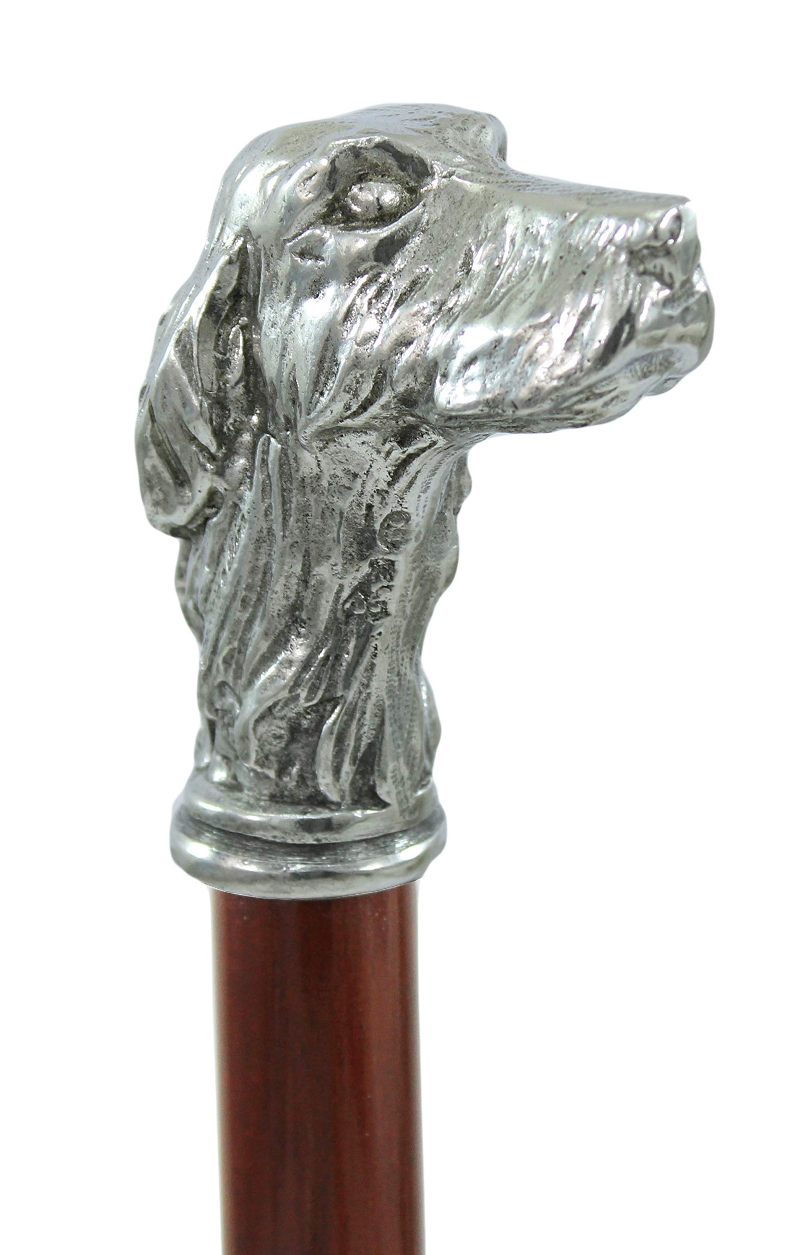 Cavagnini Bastone da Passeggio in Legno Massiccio – Peltro Robusto, Eleganza Italiana