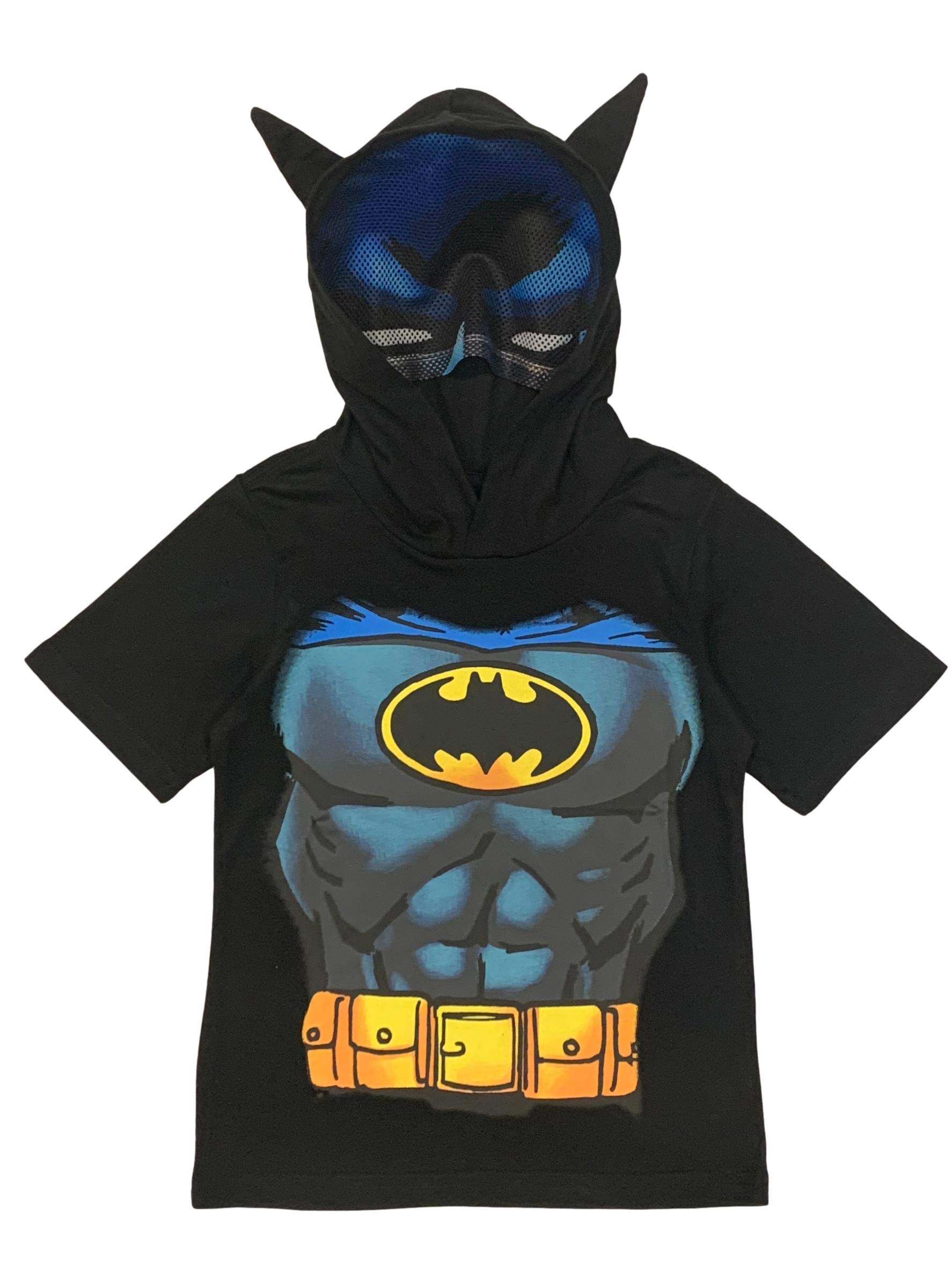 DC ComicsLittle Boys' Superhero Costume Tee with Mask and Cape