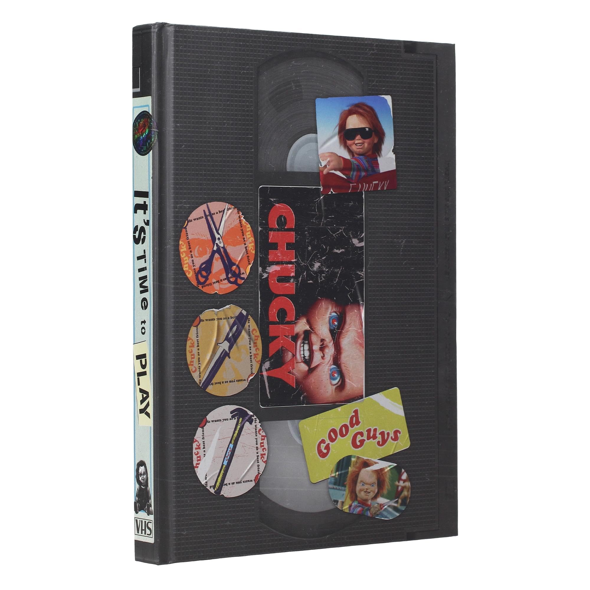 Child's Play Chucky VHS-Style Hardcover Notebook, Journal | 6.5 x 10.5 Inches
