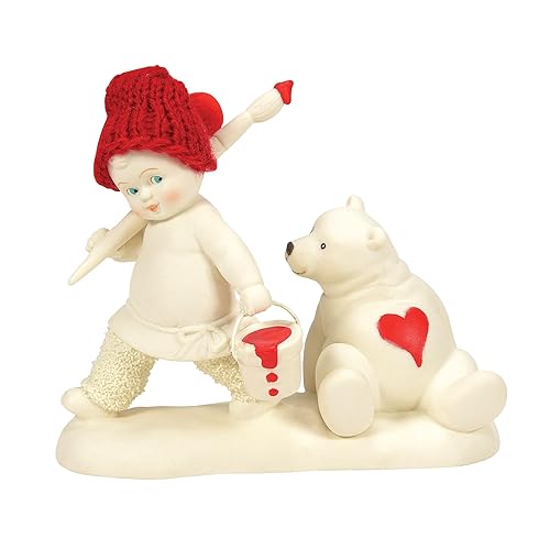 Snowbabies Christmas Jubilee Teddy Bear Give a Little Heart Figurine,