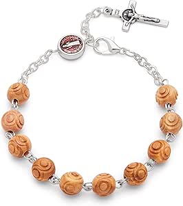 Rosario Cattolico In Petalo Di Rosa Benedetto Dal Papa - 5 Decadi, Medaglia Giovanni Paolo II - Foto 3