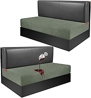 Vista 98 de Fundas de cojín 100 % impermeables para caravana, tela elástica, repuesto para asiento de cámper, funda de sofá lavable diseñada para banco de auto
