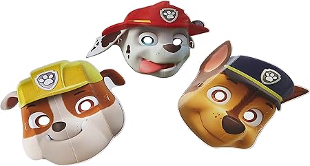 amazon com american greetings paw patrol party supplies paper character masks 8 count toys games