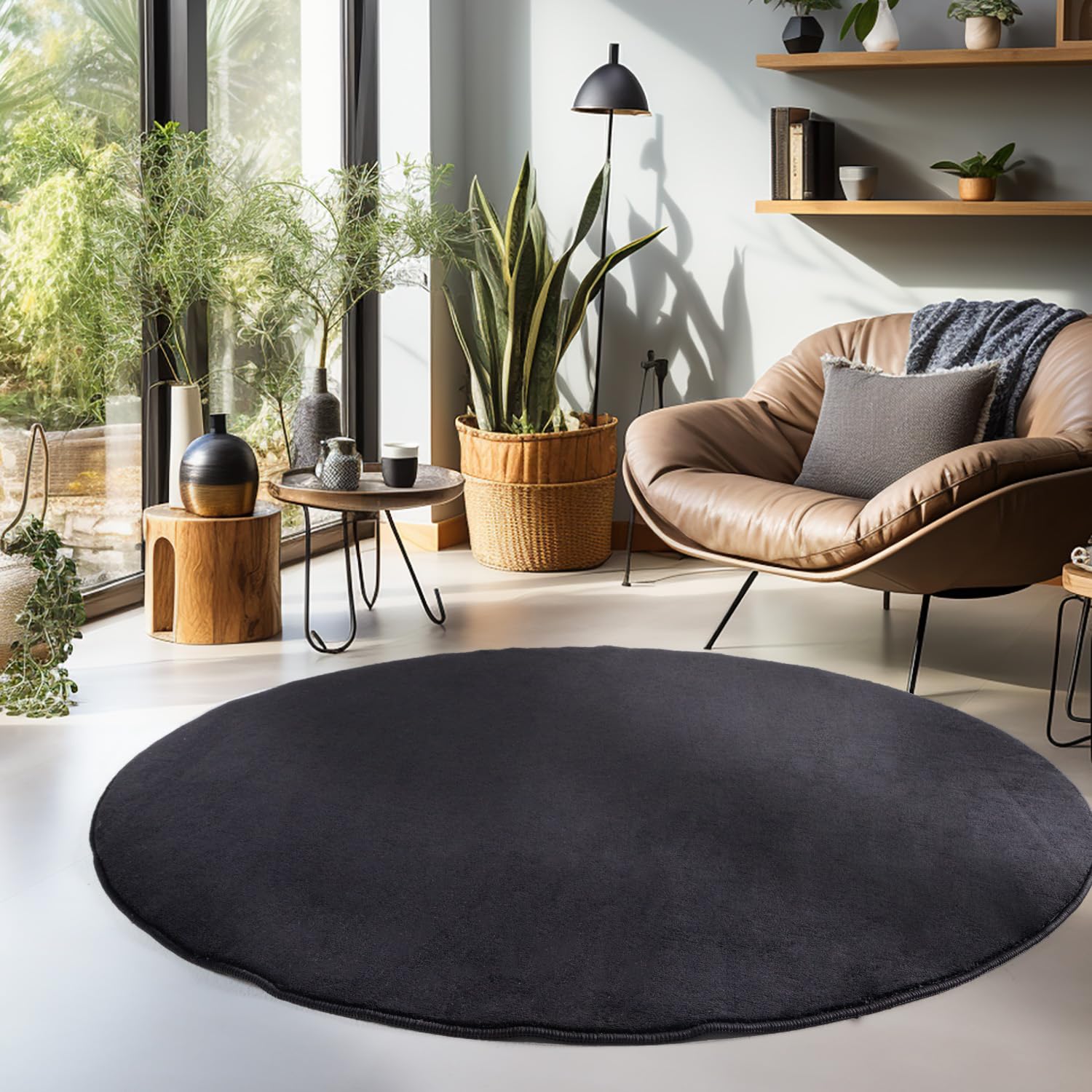 Carpetsale24 Waschbarer Teppich Kurzflor Modern Einfarbig Weich rutschfest Maschinenwaschbar Pflegeleicht für Wohnzimmer Schlafzimmer Flur Esszimmer