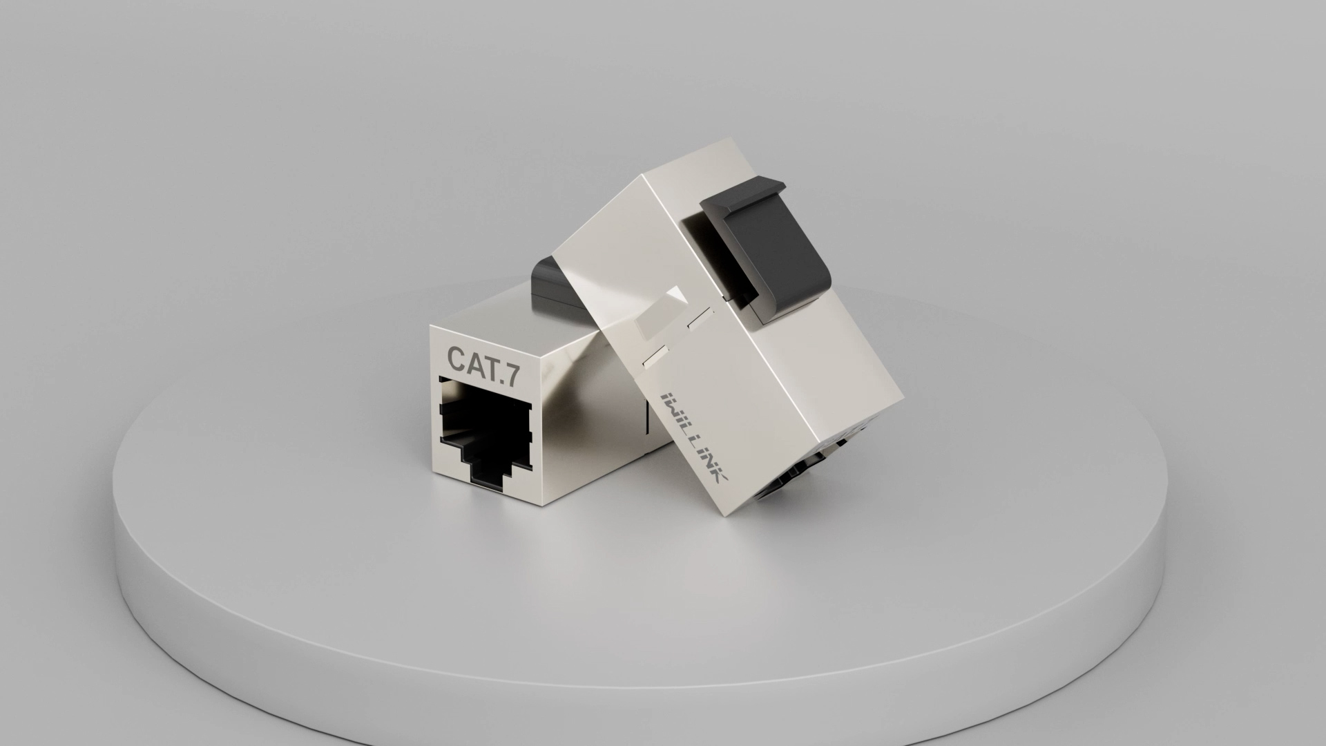 Alliage de Zinc Blindé STP CAT7/CAT6A/CAT6 coupleur En Ligne RJ45 femelle à feme
