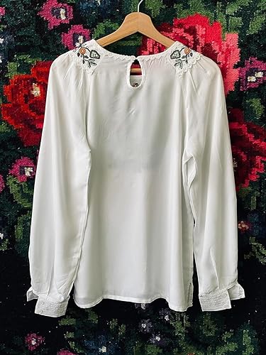 Vista 3 de Ukrainian Vyshyvanka Shirt, Ukrainian Traditional Blouse, Summer Embroidered Blouse, Bohemian Chic Style Top, Gift for her