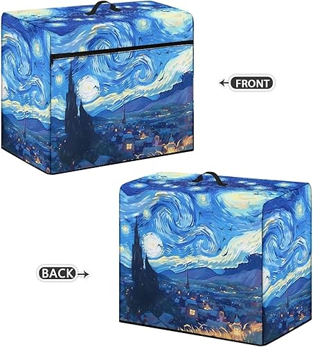 Miniatura 108 de Mumeson Cubierta antipolvo para máquina de coser de gatos negros con flores, para la mayoría de máquinas de coser estándar, plegable, duradera