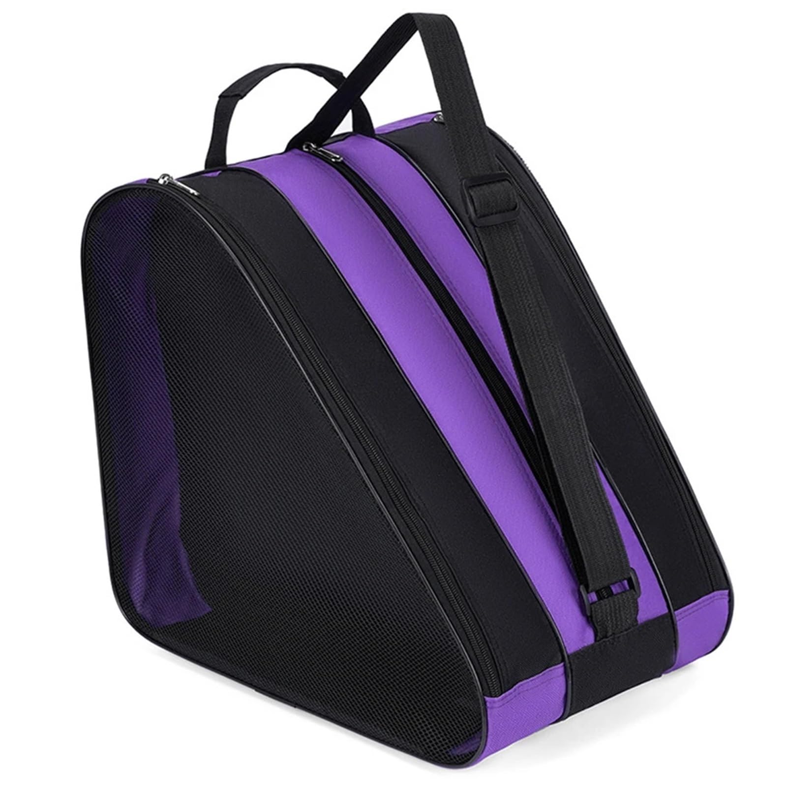 Borsa per pattini a rotelle, scarpe da ghiaccio, tessuto Oxford, scarponi sci e neve, multiscomparto, tracolla per pattinaggio sul per sport