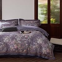 Vista 68 de VM VOUGEMARKET - Juego de funda de edredón floral rosa, Queen, 3 piezas, ropa de cama de algodón para niñas estilo campestre romántico, con cierre