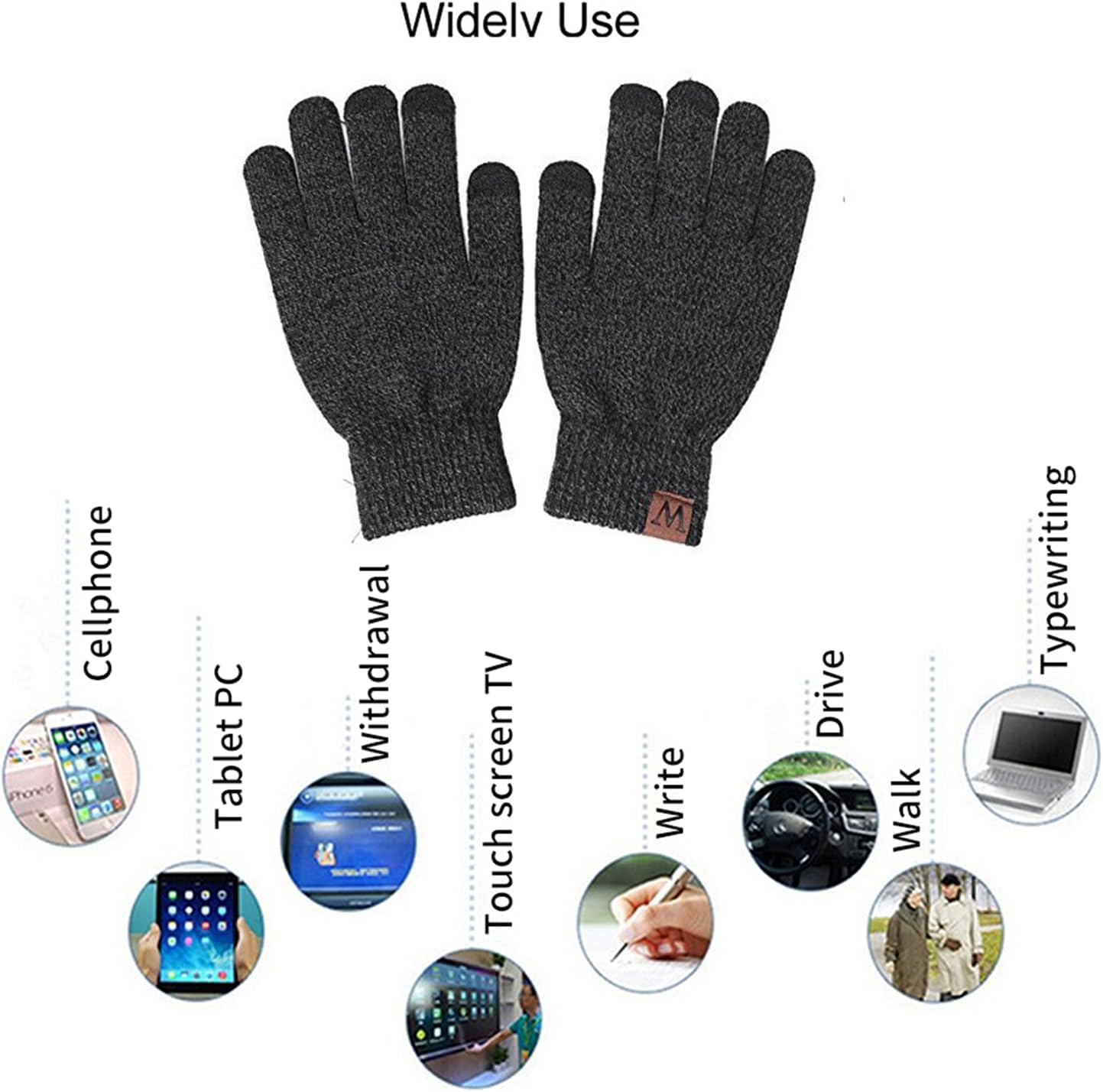 冬用 防寒3点セット（ニット帽・ネックウォーマー・手袋） 裏起毛 / 男女兼用 / 通勤・通学・アウトドア – Hey Luna ihuan 冬用帽子 スカーフグローブウォーマー、暖かいニットビーニーハットタッチスクリーン手袋セットネックスカーフ女性用 冬用ビーニーハットスカーフタッチスクリーン手袋セット 男女兼用 厚手ビーニー スカルキャップ ネックウォーマー 暖かいニットフリース