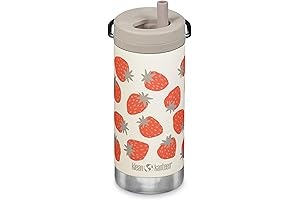 KLEAN KANTEEN TKWIDE BOTTLE WITH CAP STRAWBERRIES 12 OUNCE