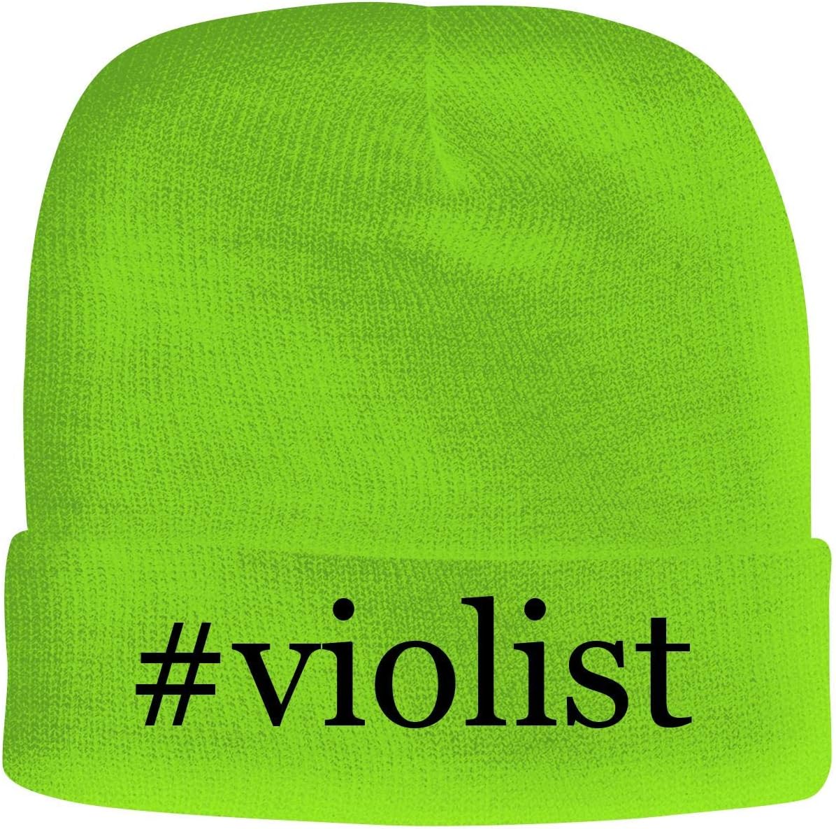 BH Cool Designs #violist - Men's Hashtag Soft & Comfortable Beanie Hat Cap