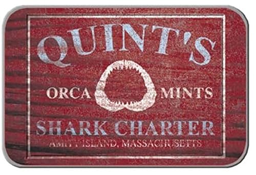 Miniatura 6 de Paquete de lata de dulces coleccionables de Jaws, tres (3) latas llenas de 3 sabores y formas diferentes. Las latas incluyen póster de película de