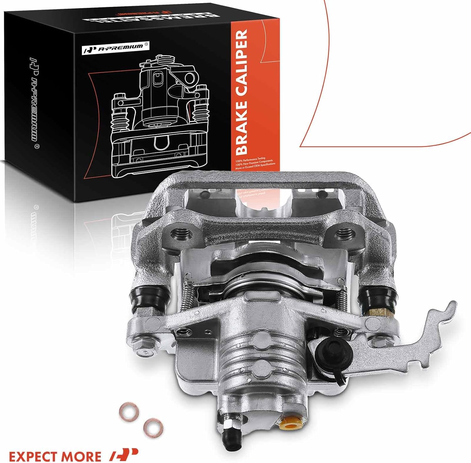 A-Premium Disc Brake Caliper Assembly with Bracket Compatible with Select Chevrolet and Pontiac Models - Camaro & Firebird, 1993 1994 1995 1996 1997 - Rear Left Driver Side