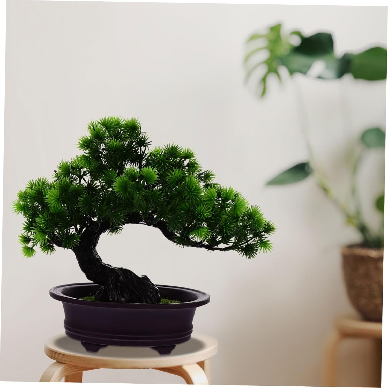 ARTIBETTER Artificial Pine Bonsai Tree Simulated Welcome Pine Potted Plant Decoration for Home Office Table with Lifelike Design and Easy Maintenance