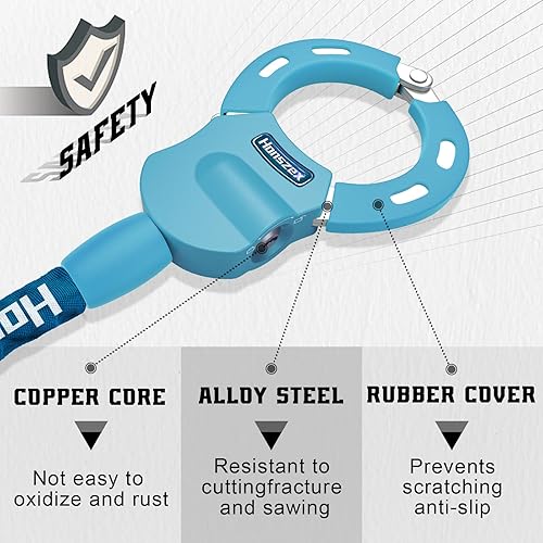 Miniatura 29 de Scooter Lock, Bike Locks High Security with Key, 36.22inch Heavy Duty Bike Lock Chain, Accessories for Electric Scooter, E-Bikes