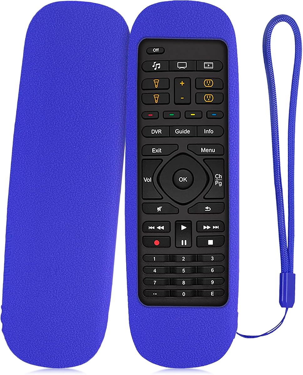Silicone Case ONLY for Logitech Harmony Companion All in One Remote Control | Zmmyld Shockproof Washable Anti-slip Protective Remote Cover Sleeve Skin with Hand Strap (Blue)