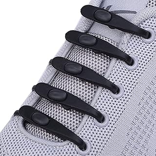 No Tie Shoelaces, Double Hole Fixed Shoelaces No Tie Shoelaces, Durable for Kids and Adults for Canvas Shoes Sneakers