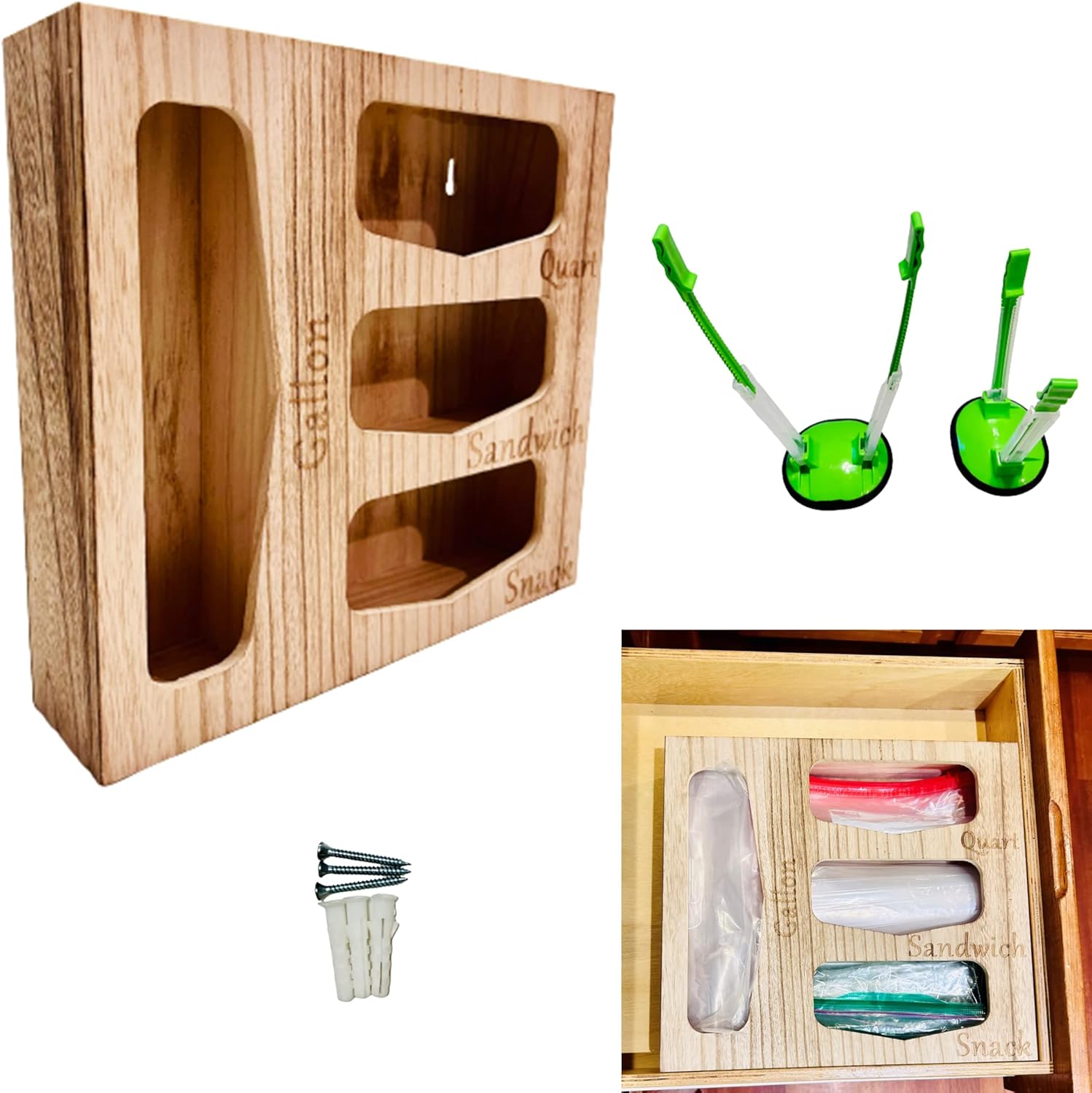 Love Chore Bag Storage Organizer for Kitchen Drawer, Bag