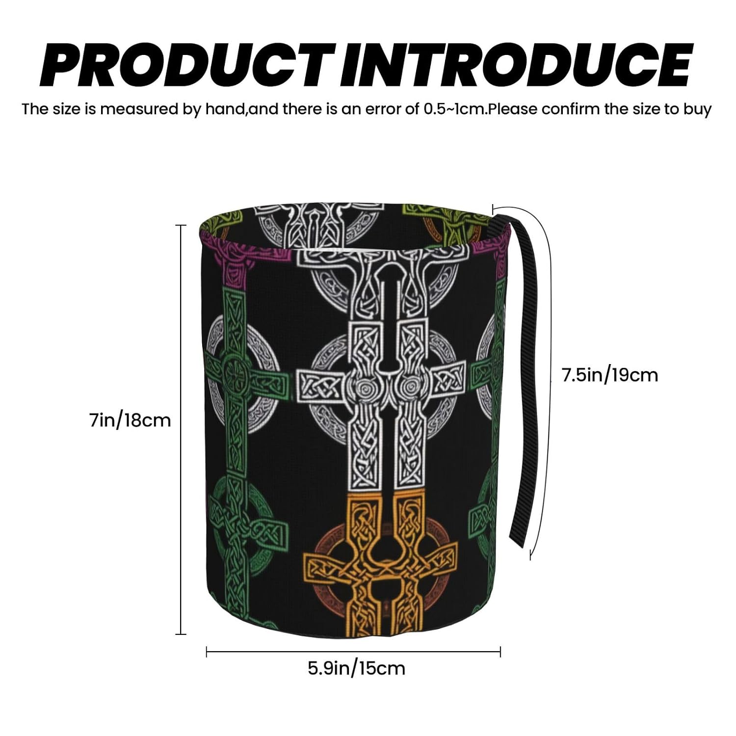 Cross Portable car Trash can, Practical car Storage Bucket, Practical, Convenient and Foldable, a Must-Have for Cars. image 3