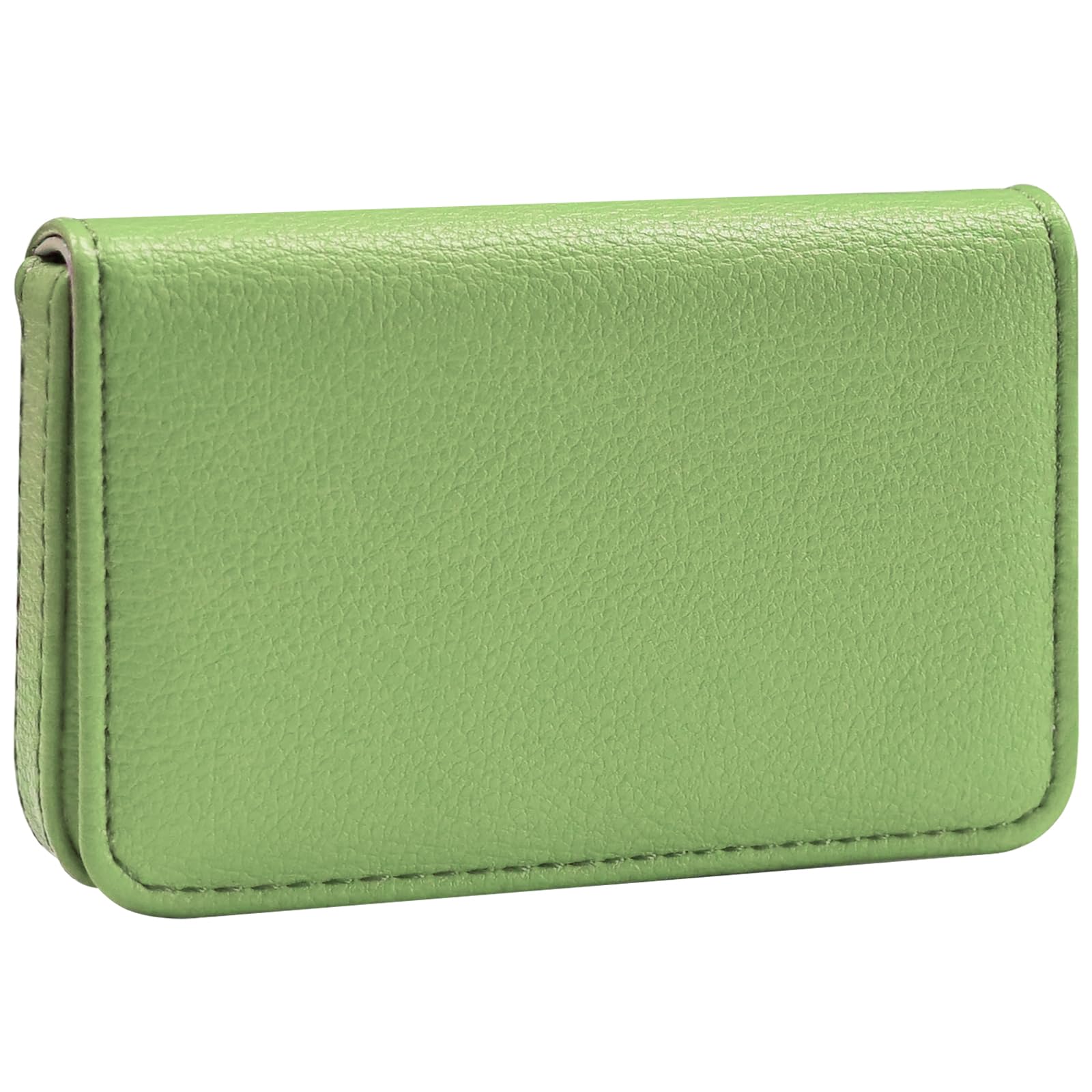 Business Card Holder，PU Leather Business Card Case Color Printing Pattern Card Holder Wallet，Pockets Magnetic Credit Card Holders for Men and Women - Banana Green