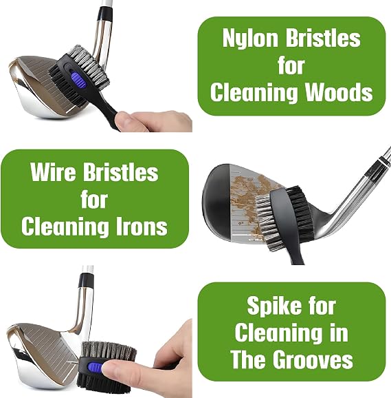American Flag Microfiber Waffle Golf Towel with Clip, Golf Cleaning Kit, Funny Golf Accessories for Golfers