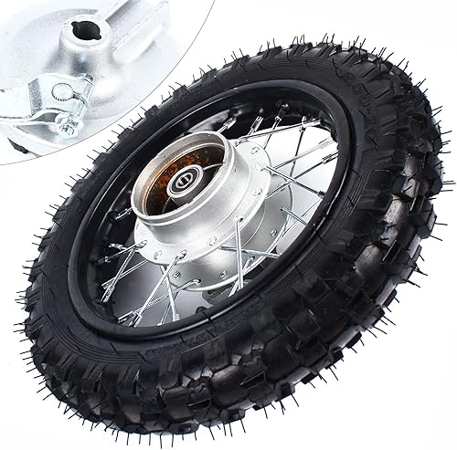 Neumático de rueda trasera 2.50-10 y tubo interior de llanta con conjunto de rodamiento de 0.472 in para Dirt Bike CRF50 DRZ70 PW50 50cc-110cc