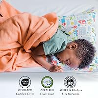 Vista 6 de Little Sleepy Head Protector de cama para niños pequeños, riel de cama para niños pequeños, riel de cama para niños pequeños con cubierta suave