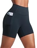 Secretsculpt Butterlift Biker Shorts Pockets 5'' - No Front Seam Womens High Waist Workout Booty Scrunch Butt