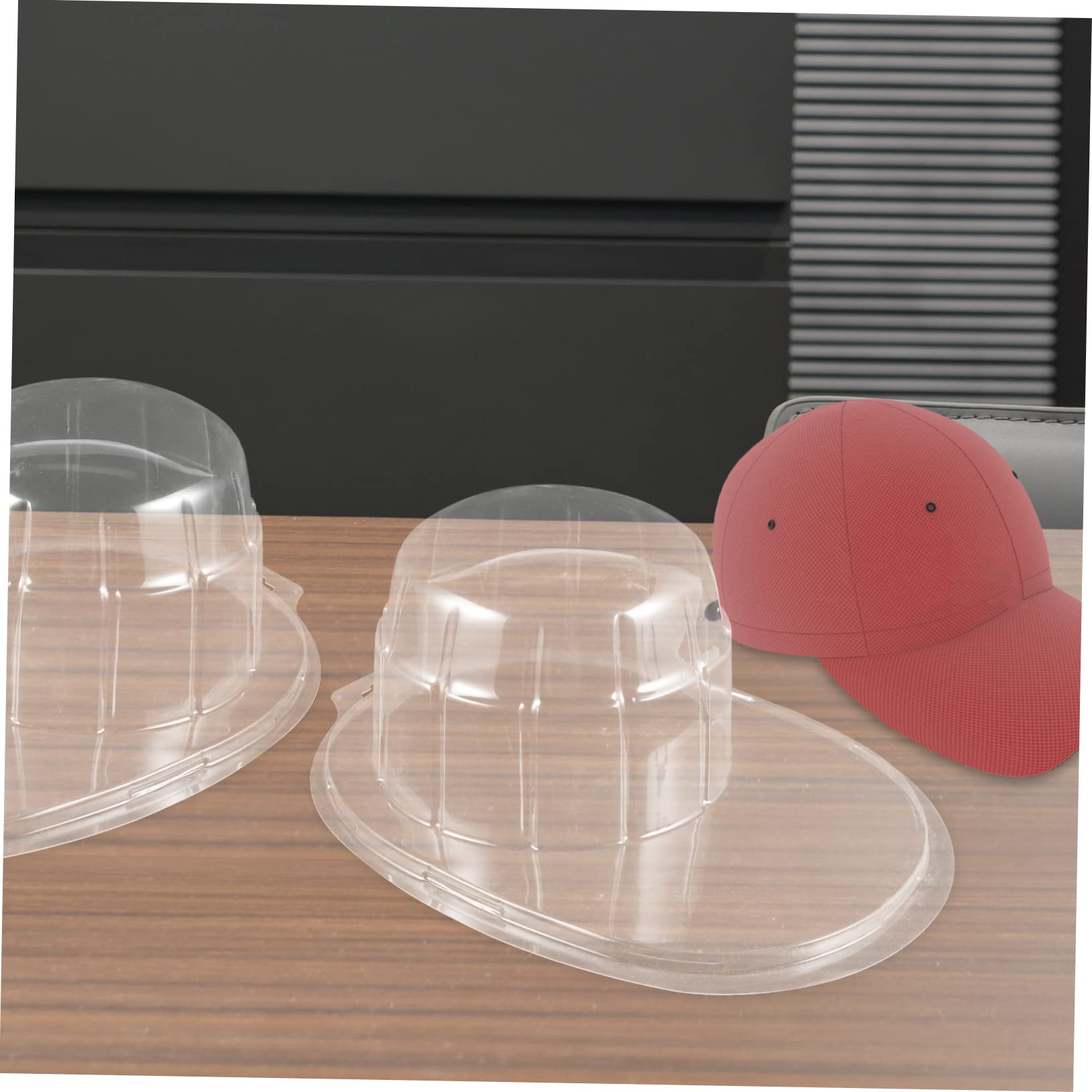 CHILDWEET 5Pcs Portable Hat Box Baseball Cap Display Holders Travel Hat Support Stands for Storage for Shops and Home Use and Smooth Finish