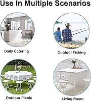 Vista 27 de Taburete plegable de 24 pulgadas con asa, taburete de bar plegable con pies antideslizantes, silla plegable, taburete plegable para interiores