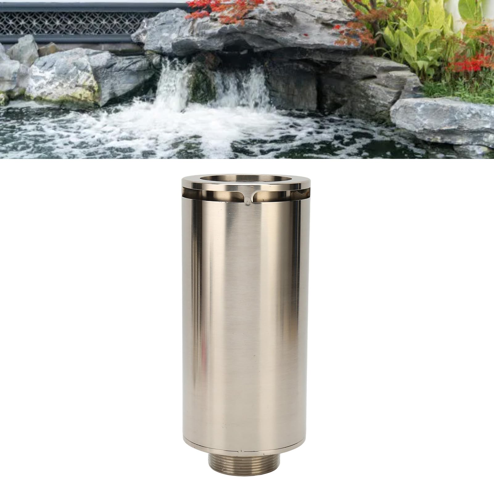 Stainless Steel Fountain Nozzle G2 Inch Male Thread for Garden Pond Lake