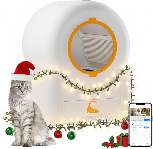 Caja de arena autolimpiante, caja de arena automática de gran capacidad, robot inteligente para múltiples gatos, vacío automático con control de