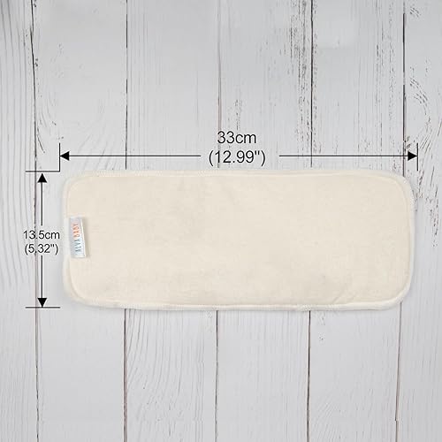 Miniatura 5 de ALVABABY 12 insertos de pañales de tela de 4 capas súper suaves para pañales de tela y fundas de pañales de tela, 12 MB